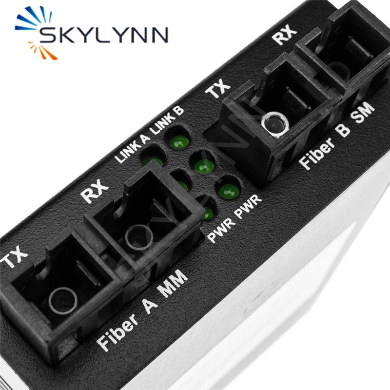 

Multimode to Single-Mode Fiber Media Converter Duplex SC Connector 1000 Mbps From MM to SM