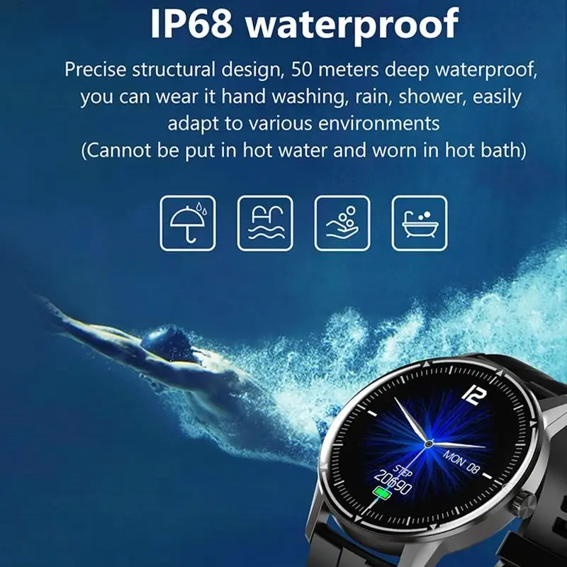 

Multiple Dial Smart Bracelet Fitness Tracker Classic Design Heart-monitoring Alarm Smart Wristband Full Touch Screen Smartwatch