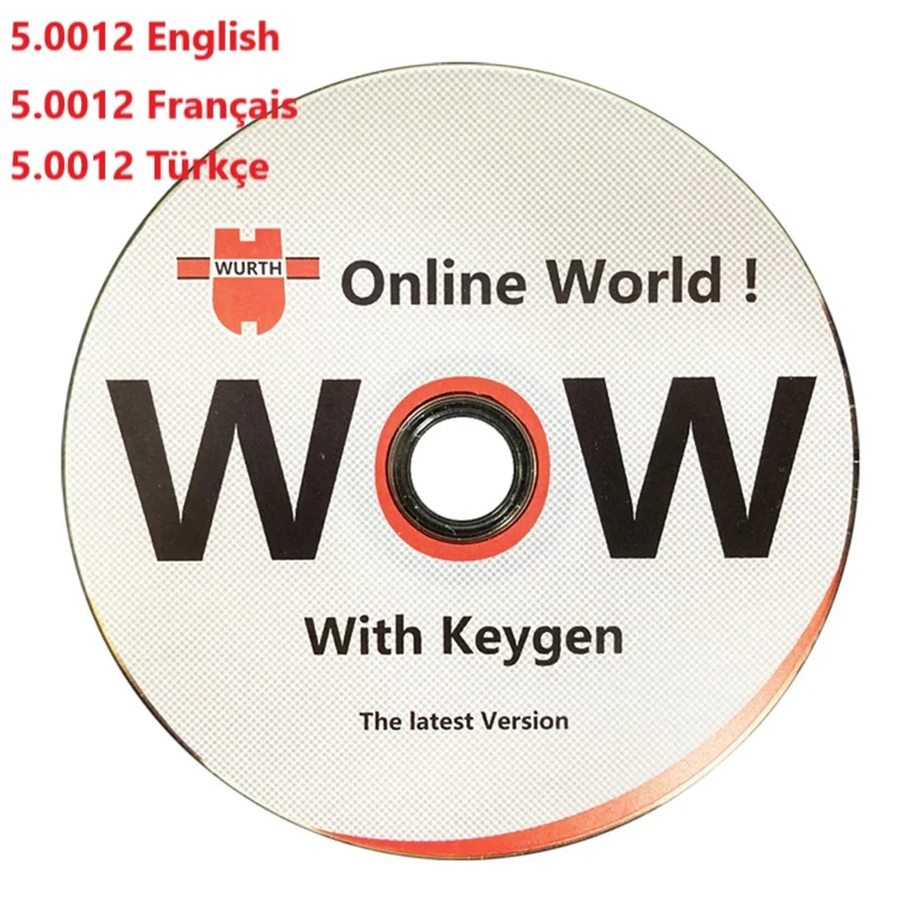 Турецкий диагностический инструмент WOW 5.00.12 CD DVD программное обеспечение 5.0012 на