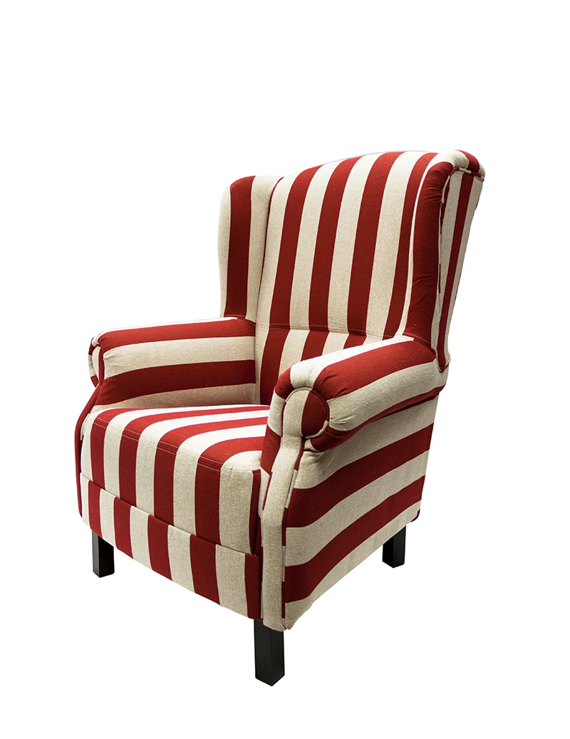 AXG4 кресло с высокой спинкой прованс кантри стиль Мягкие подлокотники хлопок