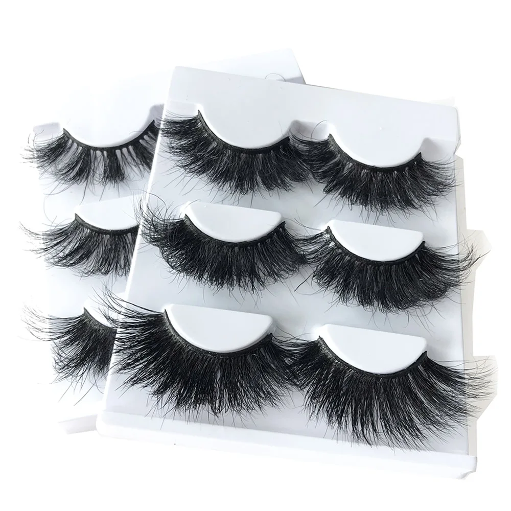 

3 pairs 18 styles 3D Faux Mink Hair Soft False Eyelashes Fluffy Wispy Thick Lashes Handmade Lash Eye Makeup TOOLS