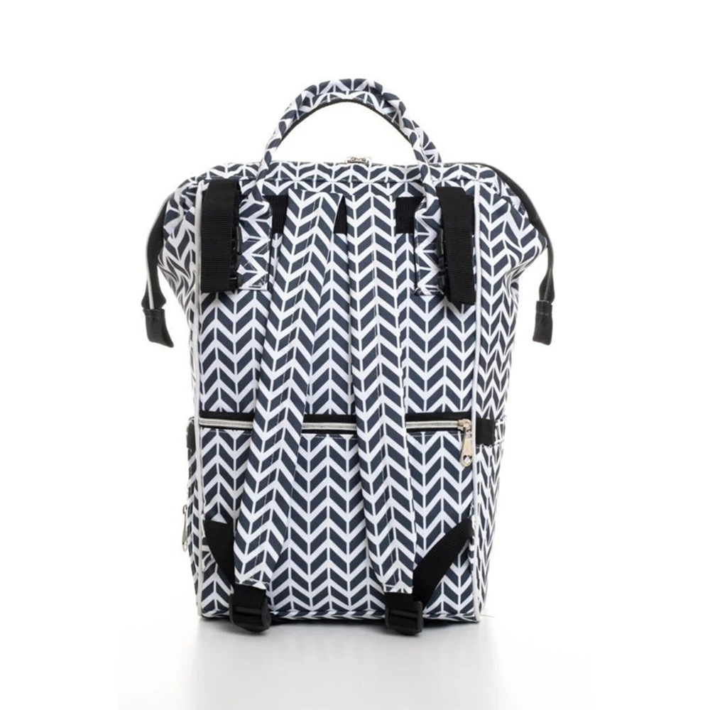 Online Bebek şişesi Termos Beyaz Sırt çantası çizgili Su Geçirmez Jartiyer Anne Bebek Bakımı Büyük Kapasiteli Su Geçirmez Lüks Sırt çantası