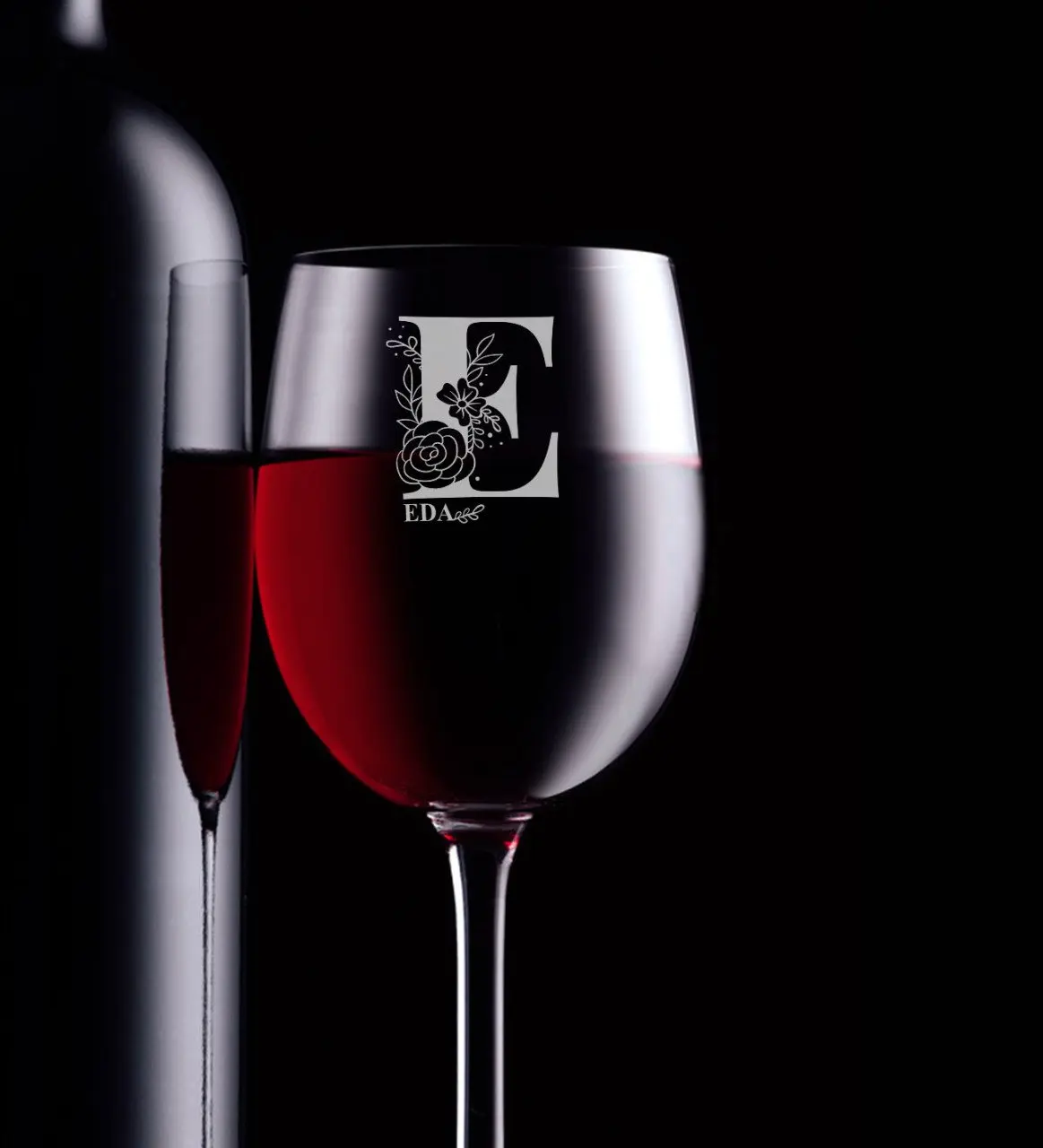 

Personalized E Head Letter and Is Wine Goblet Name Initial Letter Alcohol Wine Cup Glass Kitchen Tool. Material Simple coolest Design