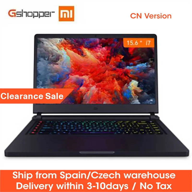 Оригинальный ноутбук Xiaomi mi Ga ng 15 6 ''Intel Core I7 16GB ddr4 256GB SSD + 1 ТБ HDD четырехъядерный