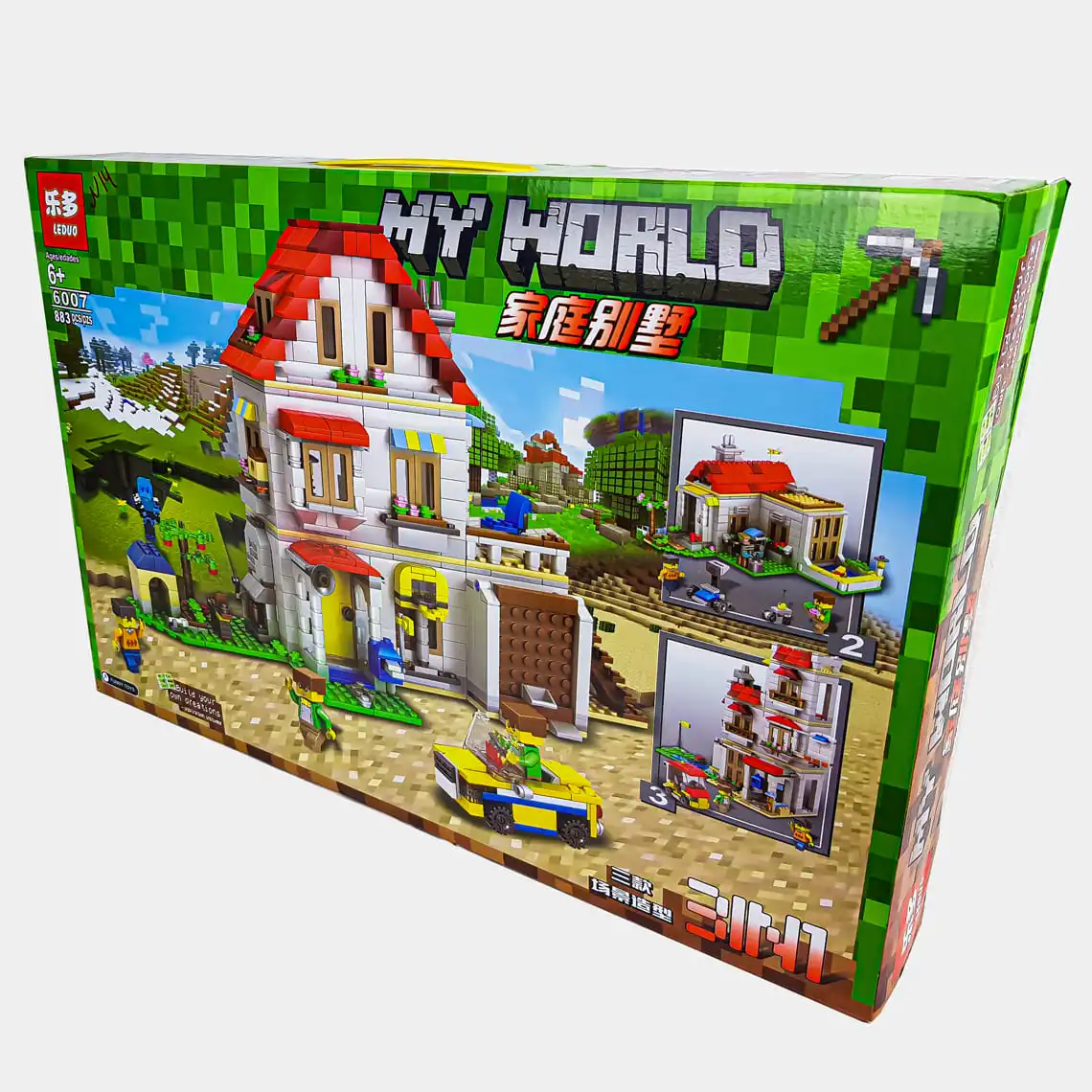 Конструктор Leduo My World Майнкрафт Minecraft 6007 (883 деталей) / Lego Лего