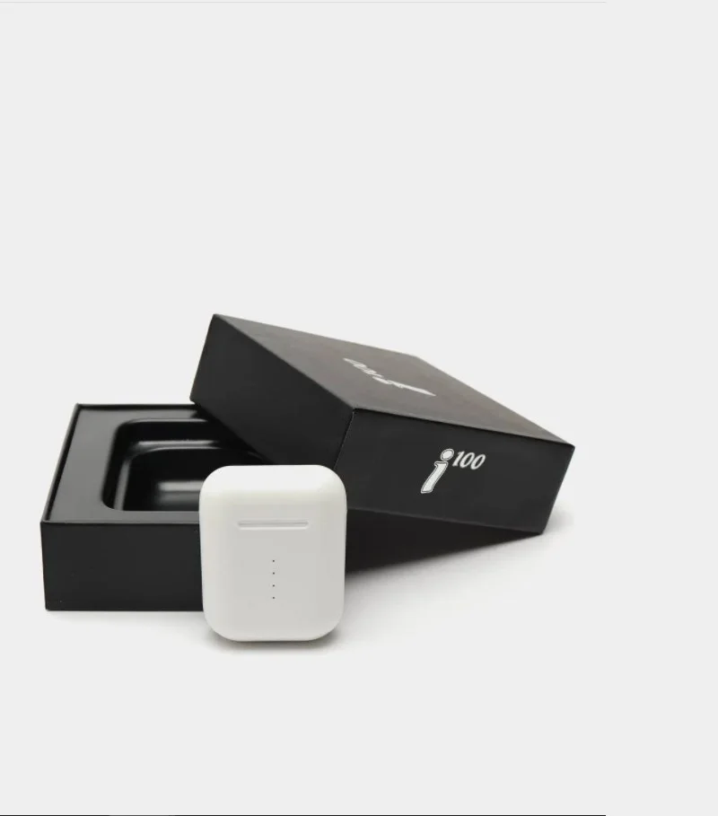 Беспроводные наушники i100 TWS портативная сенсорная bluetooth гарнитура i 100 для IOS и Android