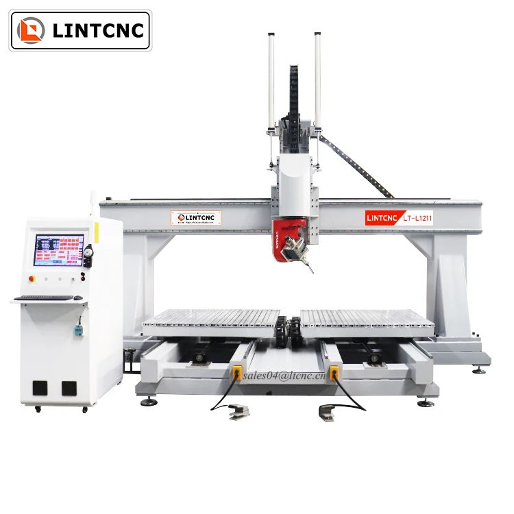 Токарный станок с ЧПУ LINTCNC 6060 6090 4 оси 5 деревообрабатывающие станки 3d