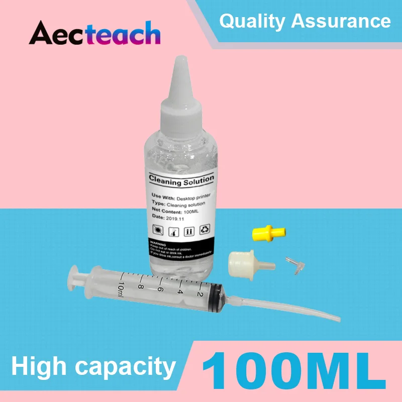 Aecteach Printerhead Nozzle Cleaning Protection Fluid Washer Cleaner For Epson Printer Head Dye Ink Cartridges | Компьютеры и офис