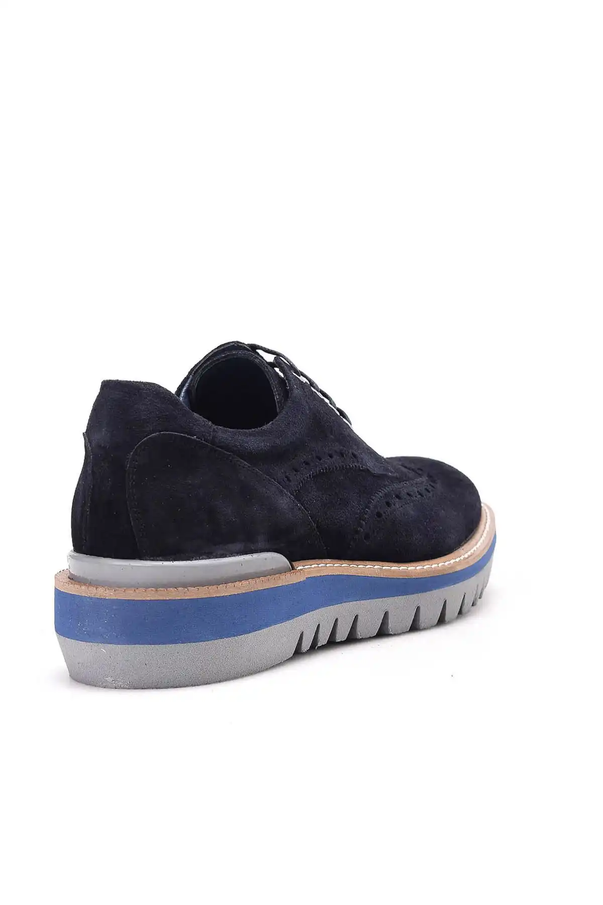 Derimod Genuine Leather Navy Blue Men 'S Shoes | Обувь