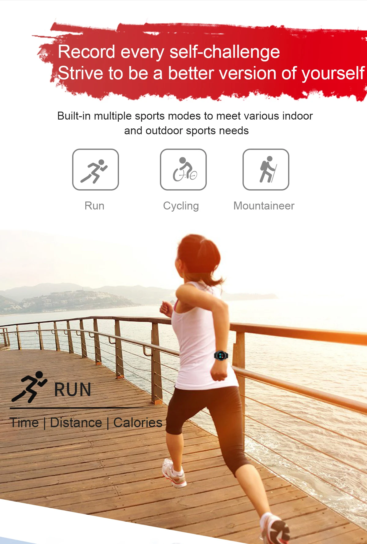 

Smart Watch, Fitness Tracker with Heart Rate Monitor, Activity Tracker 1.4" Touch Screen IP68 Waterproof Smart watch Pedometer