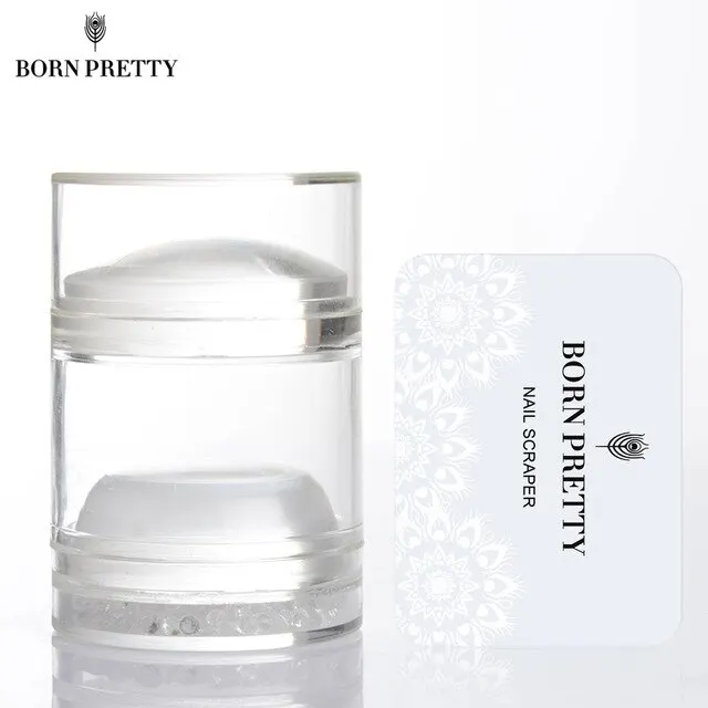 Born Pretty Штамп для стемпинга Dual XL Clear Jelly Stamper | Красота и здоровье