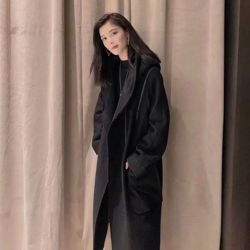 Theresa ONLY Wholsale Women Coat Hooded Wool Coat