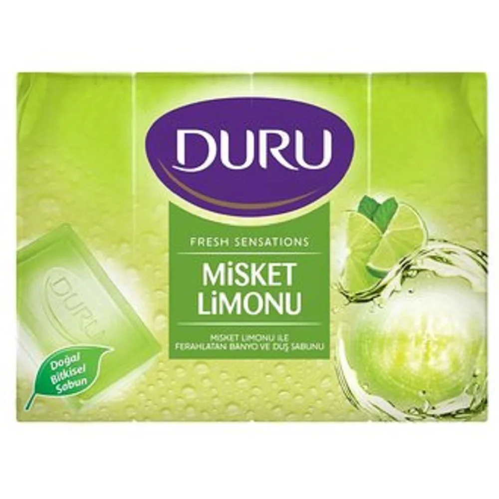 

Duru Pure Natural Natural Soap Bar Soaps with Lavender, Rose, Olive Leaf, Ocean Breeze Scented body and hand soap