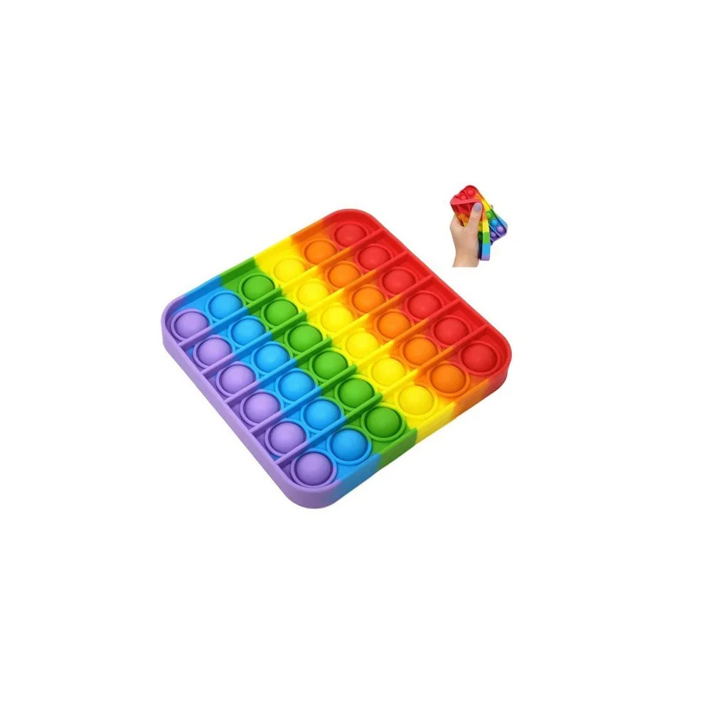 Игрушка антистресс Pop it вечная пупырка развивашка для детей квадрат | Игрушки и