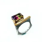 Baget турмалин камень ручной работы индивидуальный дизайн 925 серебряное кольцо