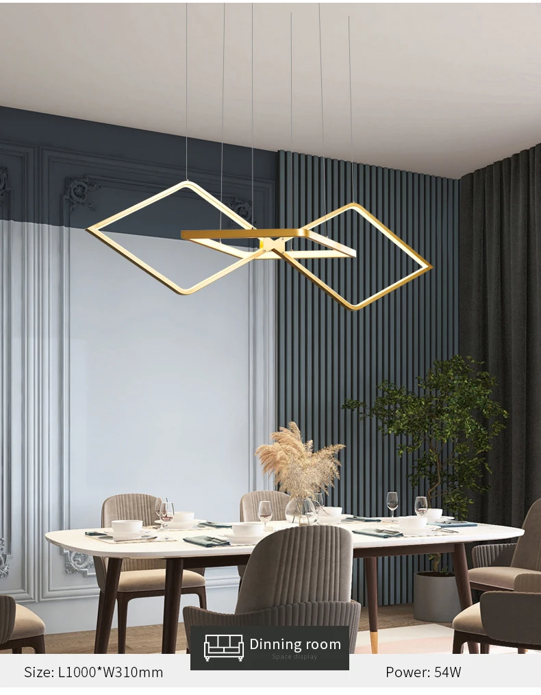 Modern LED Chandelier Over The Table Kitchen Gold Black Dining Loft Living Room Indoor Pendant Lamp For Coffee Shop Lighting chandelier floor lamp