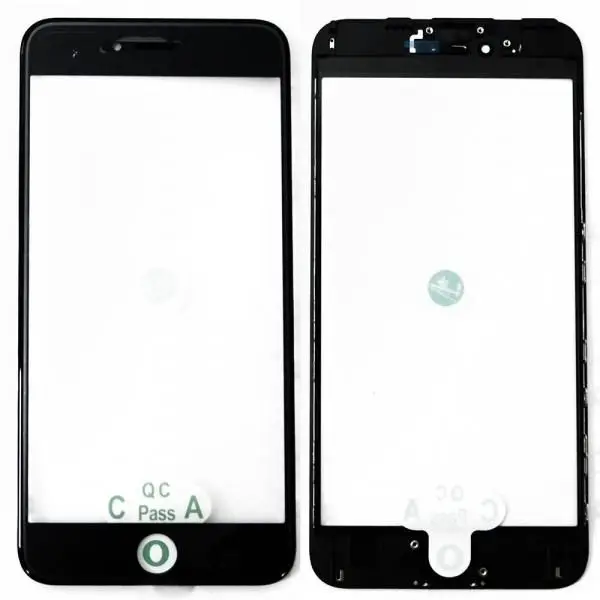 Glass is compatible with iPhone 6 Plus + OCA frame Black (oleophobic coating) orig factory |