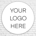 Пользовательский круглый логотип стикер s бизнес логотип Персонализированная Наклейка Стикер для заказа s