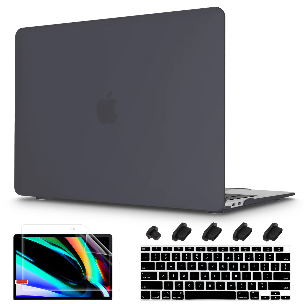 Пластиковый жесткий чехол для MacBook Pro 14 A2442 и 16 дюймов A2485 (выпуск 20221) прозрачный с M1