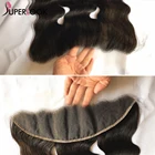 Телесная волна Фронтальная 13x4 4x4 кружевная застежка фронтальная волна естественного цвета Прозрачная Кружевная фронтальная 100% Remy человеческие волосы