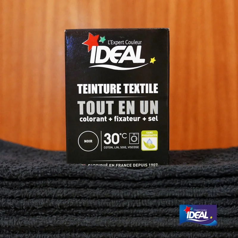 Краска для одежды / ткани IDEAL MAXI &quotВсе в одном&quot окрашивания и тканей черная 350