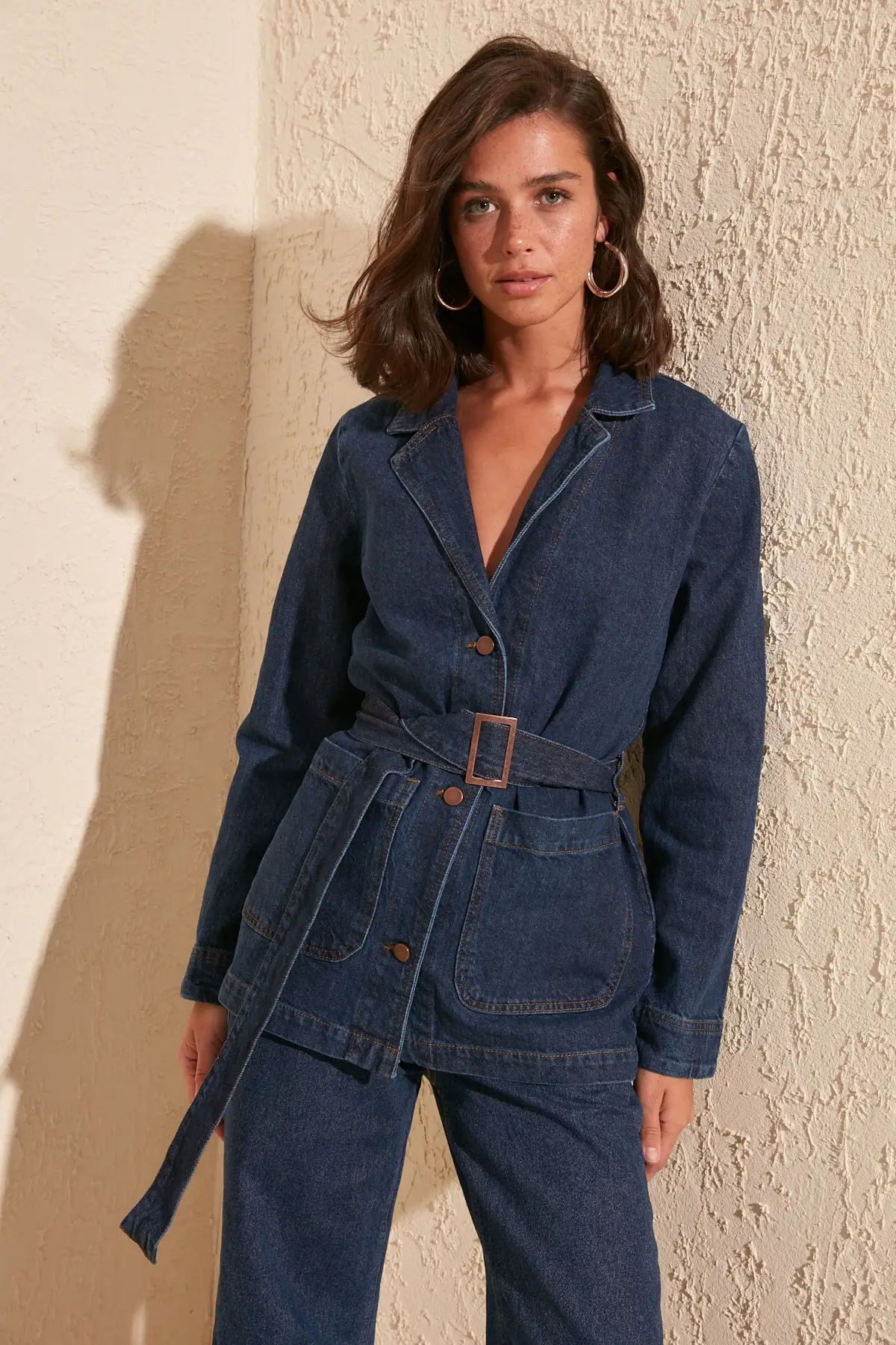 Блейзер с поясом джинсовая куртка TWOSS20CE0086 | Женская одежда