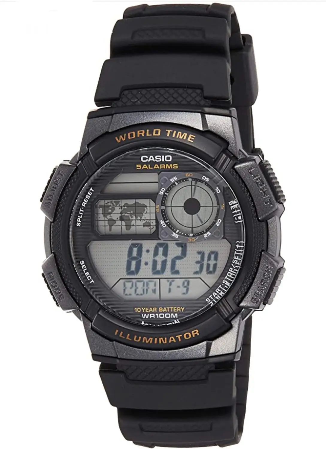 Мужские часы Casio цифровые абсолютно новые и 100% Аутентичные полимерные Кварцевые