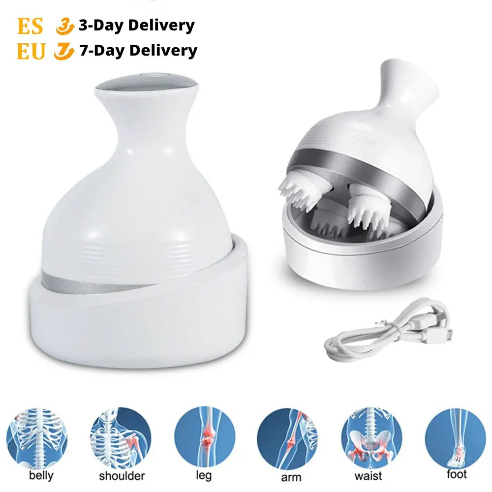 

Electric Head Massager Wireless Scalp Massager Waterproof Body Massage Health Care Shoulder Neck Deep Tissue Kneading Massage