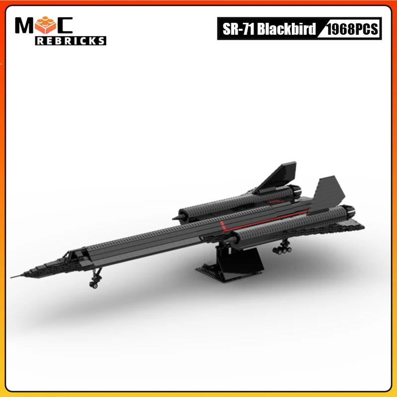 MOCREBRICKS Строительные блоки SR-71 Blackbird