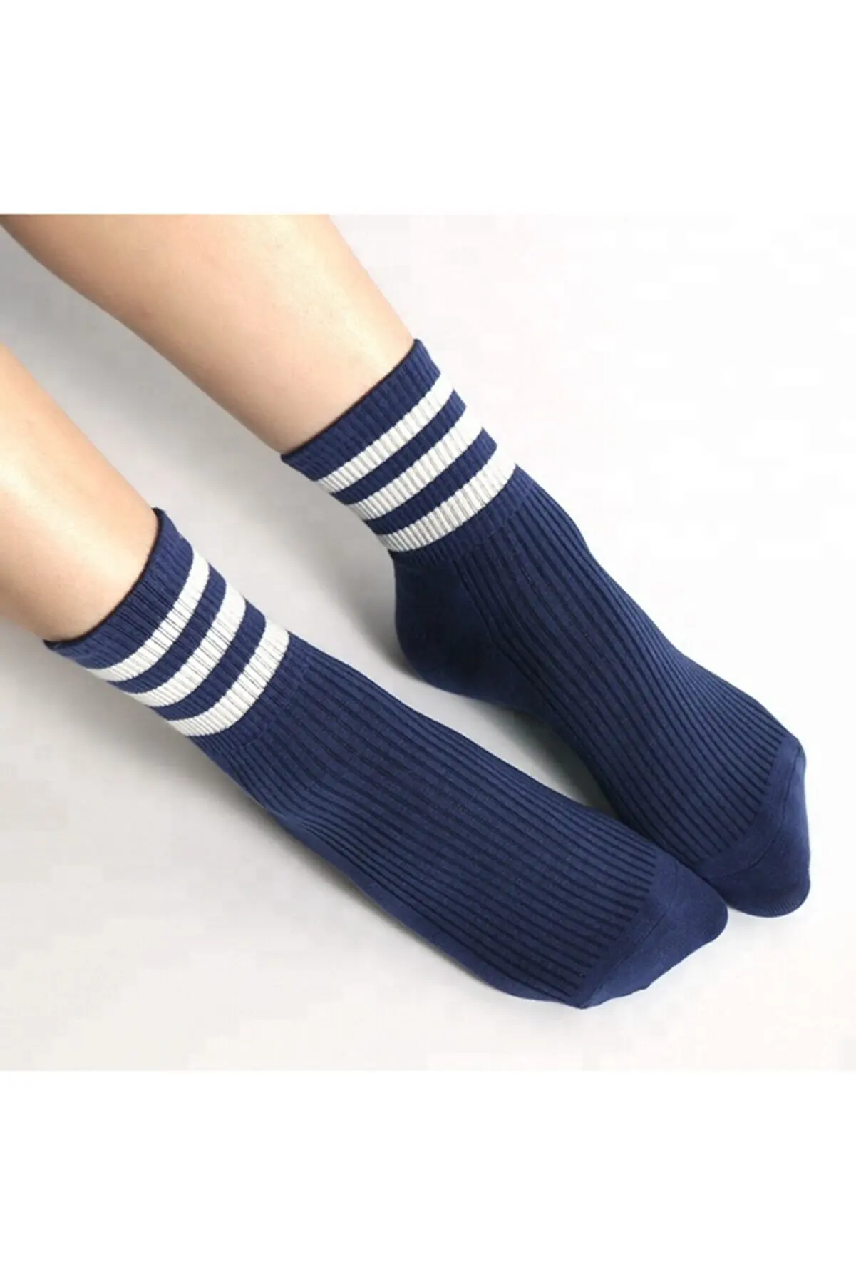Unisex 5 Pcs Striped Tennis Model Socks (extra Soft)