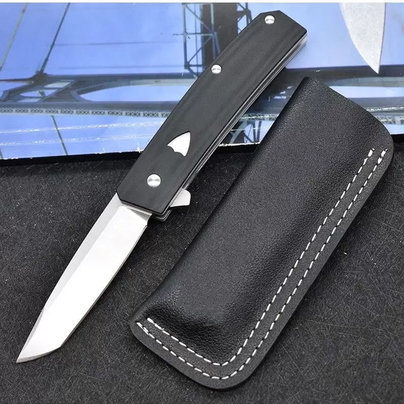 

Newest BM 601 Tactical Folding Knife CPM-20CV Satin-finished Sharp Blade Black G10 Handle Utility Outdoor Rescue Hunting Knives