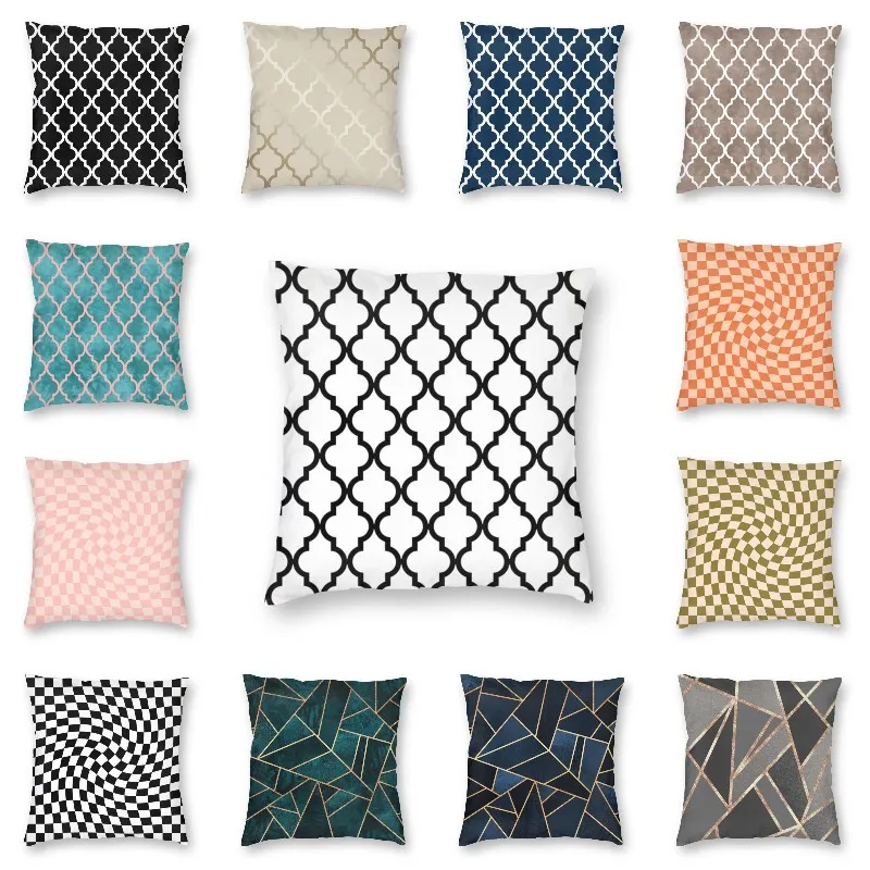 Серые искусственные наволочки для диванных подушек домашние декоративные