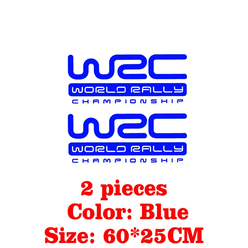 

WRC emblem Vinyl Racing Sports Decal Door Car Sticker For Ford Focus Cruze Renault Vinyl Car Stickers And Decals Accessories