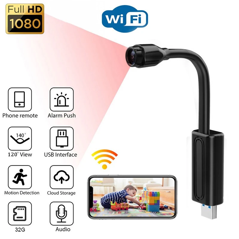 

HD 1080P W11 мини-камера, беспроводная, WiFi, распознавание человека, безопасность, детский монитор, камера s с ночным видением для домашней безопас...