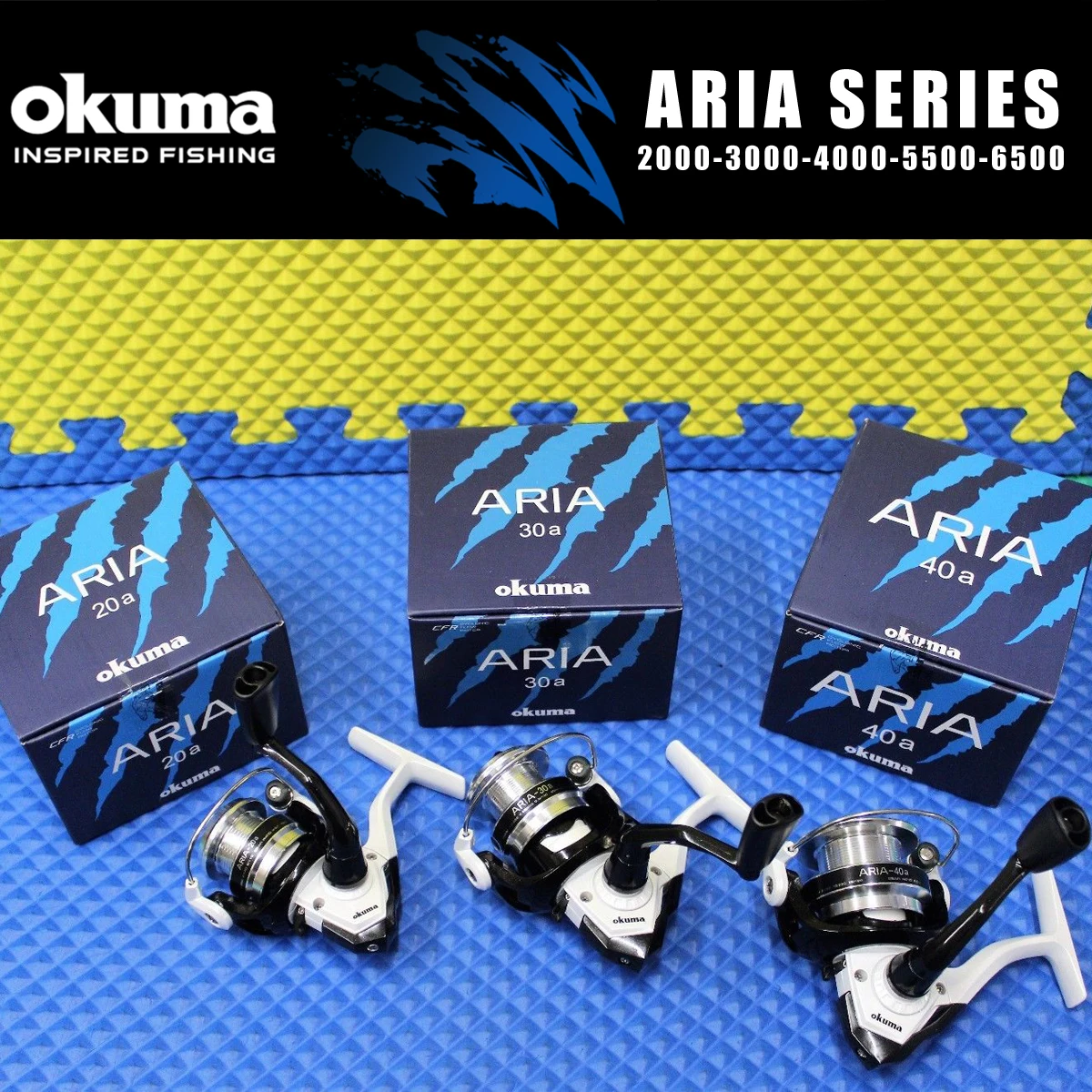 Okuma Aria Series Fishing Reels 2000-3000-4000-5500-6500