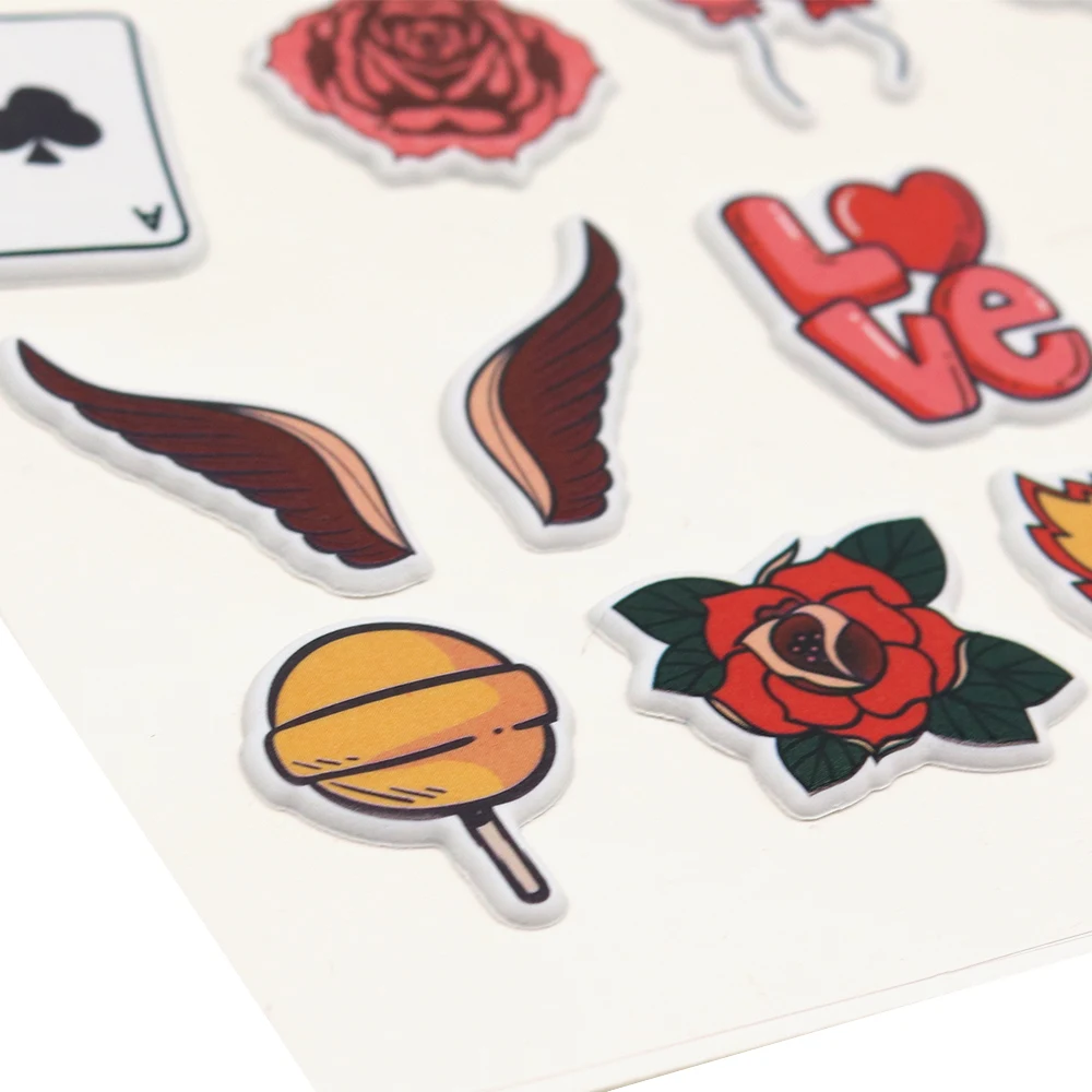 

CRZCrafter Puffy Motif Stickers Valentines Self Adhesive Embellishments DIY Craft For Scrapbooking Cardmaking Journal Decoration