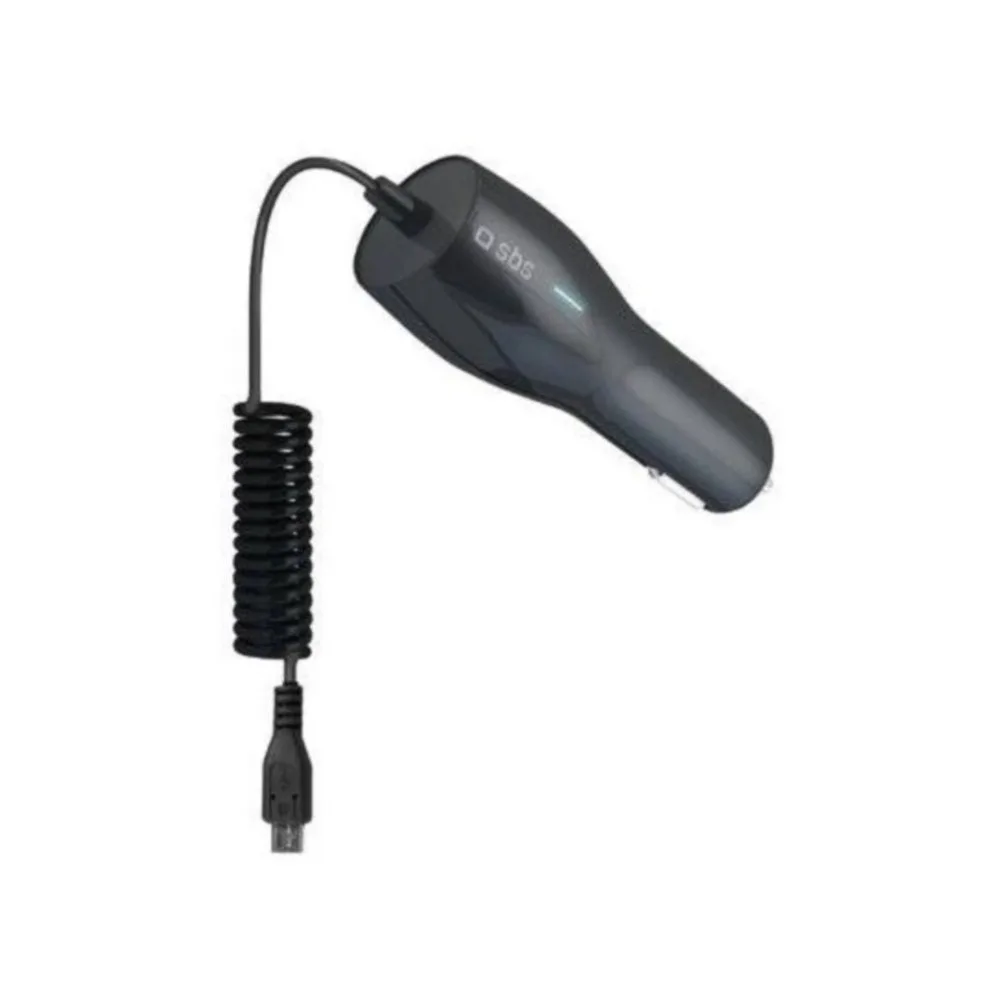Автомобильное зарядное устройство SBS с кабелем microUSB 2 1А че | Мобильные телефоны и