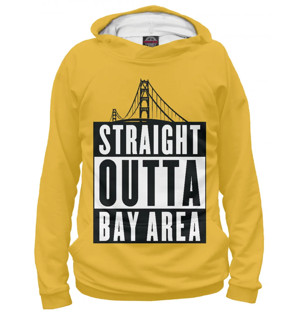 Мужское худи Straight Outta Bay Area|Мужские толстовки и свитшоты| |
