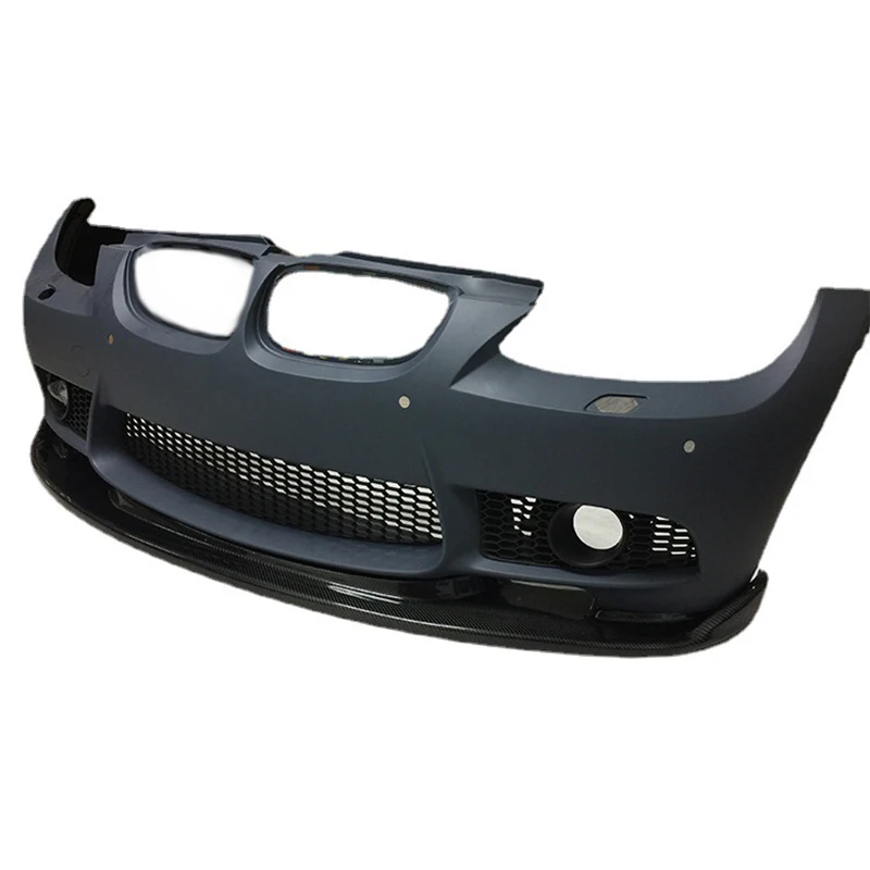 

Front Bumper With Carbon Fiber Front Lip For BMW E92 To M3 Refit
