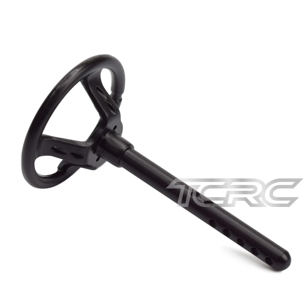 TCRC 1 шт. металлический руль черный RC Гусеничный для 1/10 весы Rock Crawler Высокая