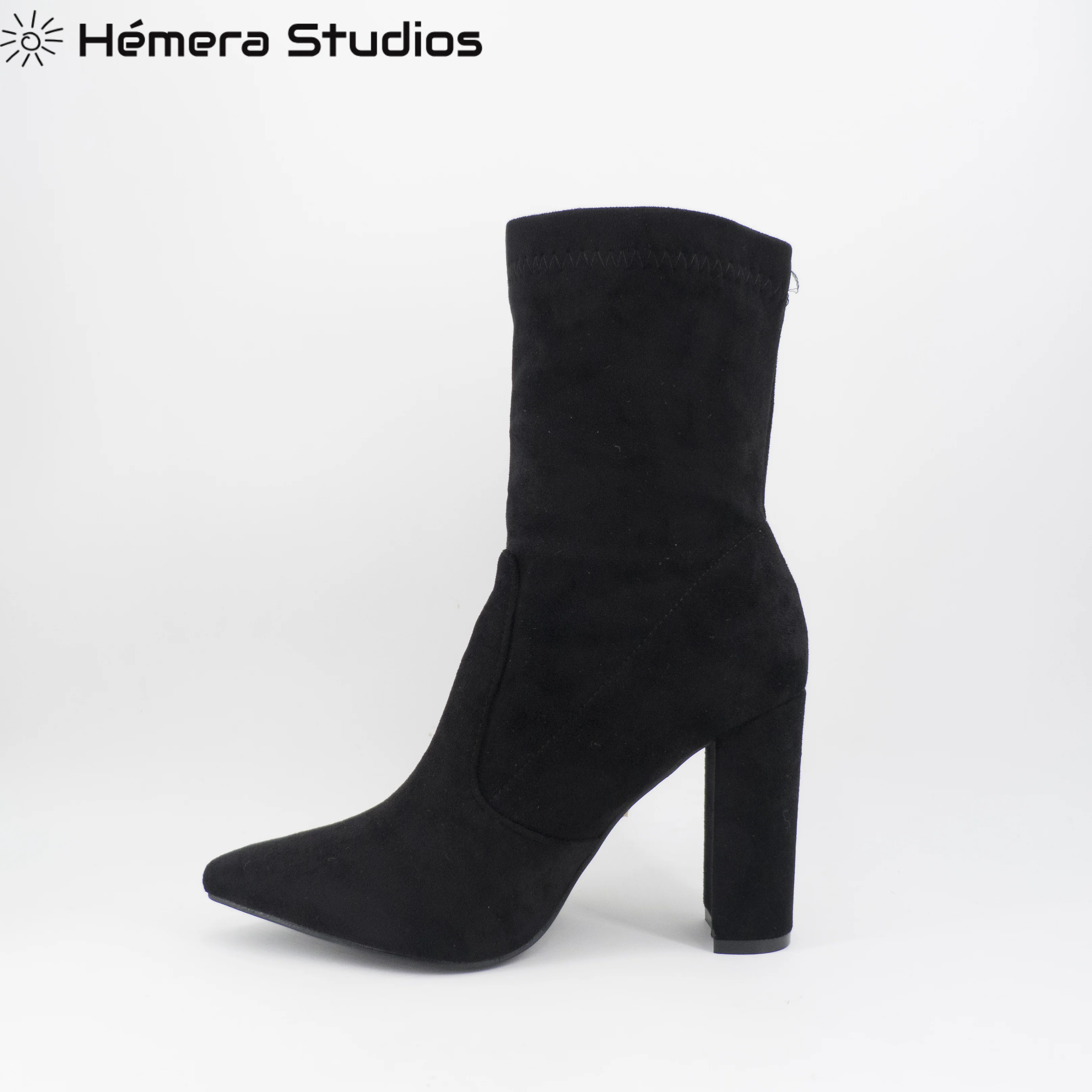 Ботинки Hemera Studios женские зимние 2020 на высоком каблуке разноцветные удобные