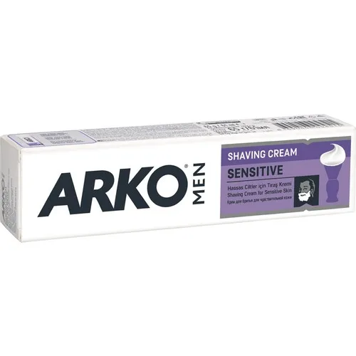 

Arko Men Sensitive Shaving Cream 100 gr Men After Shave Natural Care Cream For Sensitive Skin Contain Aloevera And Lavender Oil