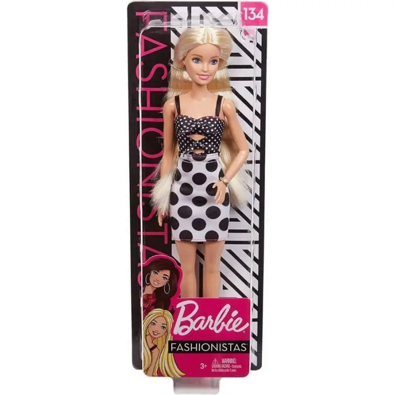 Кукла Barbie Игра с модой в платье горошек GHW50 | Игрушки и хобби