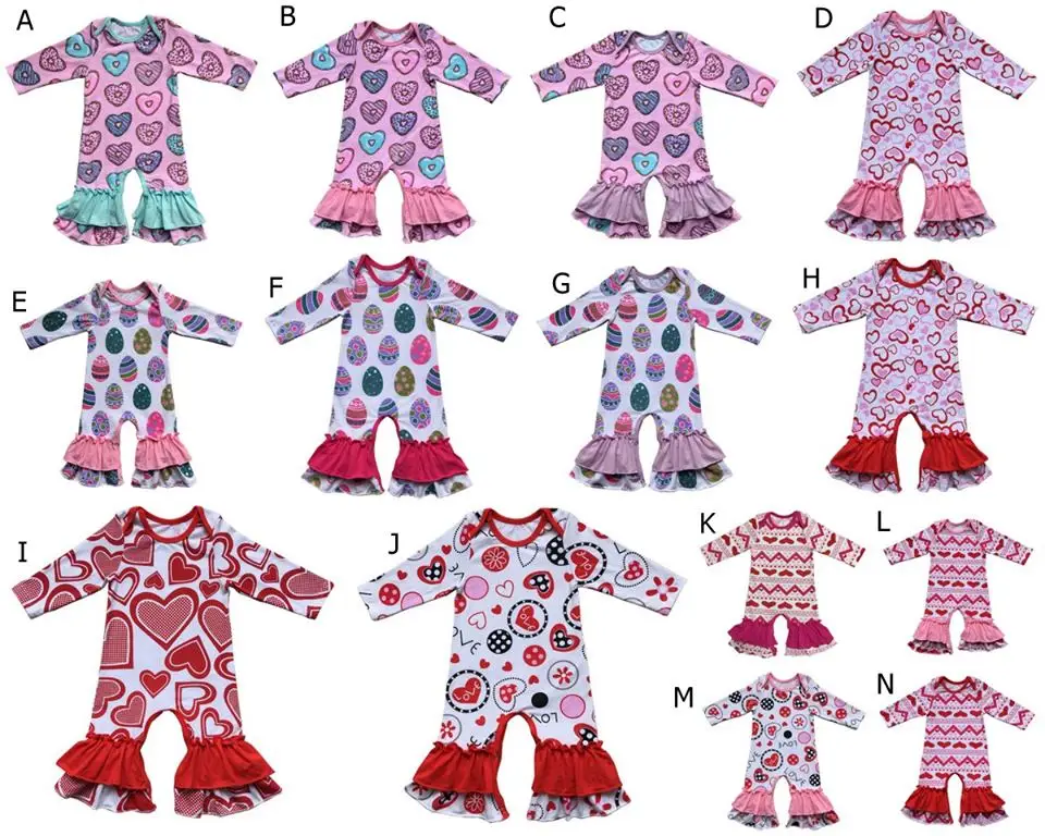 Детский комбинезон с оборками для девочек на День Св. Патрика|baby clothes|wholesale baby