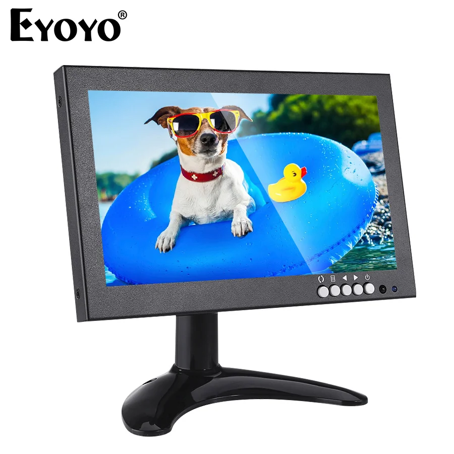 

Eyoyo EM08G 8 Inch HDMI Small Monitor 1280X720 IPS Display Computer PC LCD Screen with VGA AV BNC for PC TV CCTV Camera Security