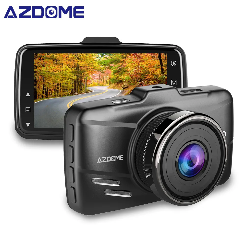 Автомобильный видеорегистратор AZDOME M01 3 дюймовый экран 2.5D HD 1080P циклическая