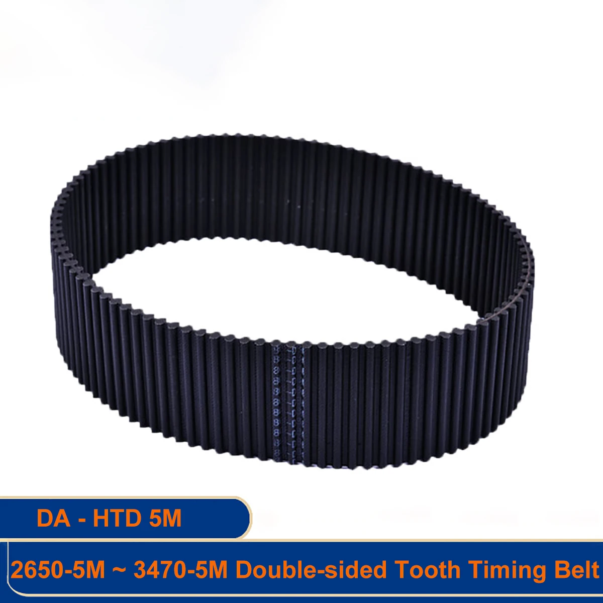

DA HTD 5M Perimeter 2650 2730 2800 3060 3470mm Double Side Tooth Timing Belt Width 10 15 20 25 30 40mm Synchronous Belt