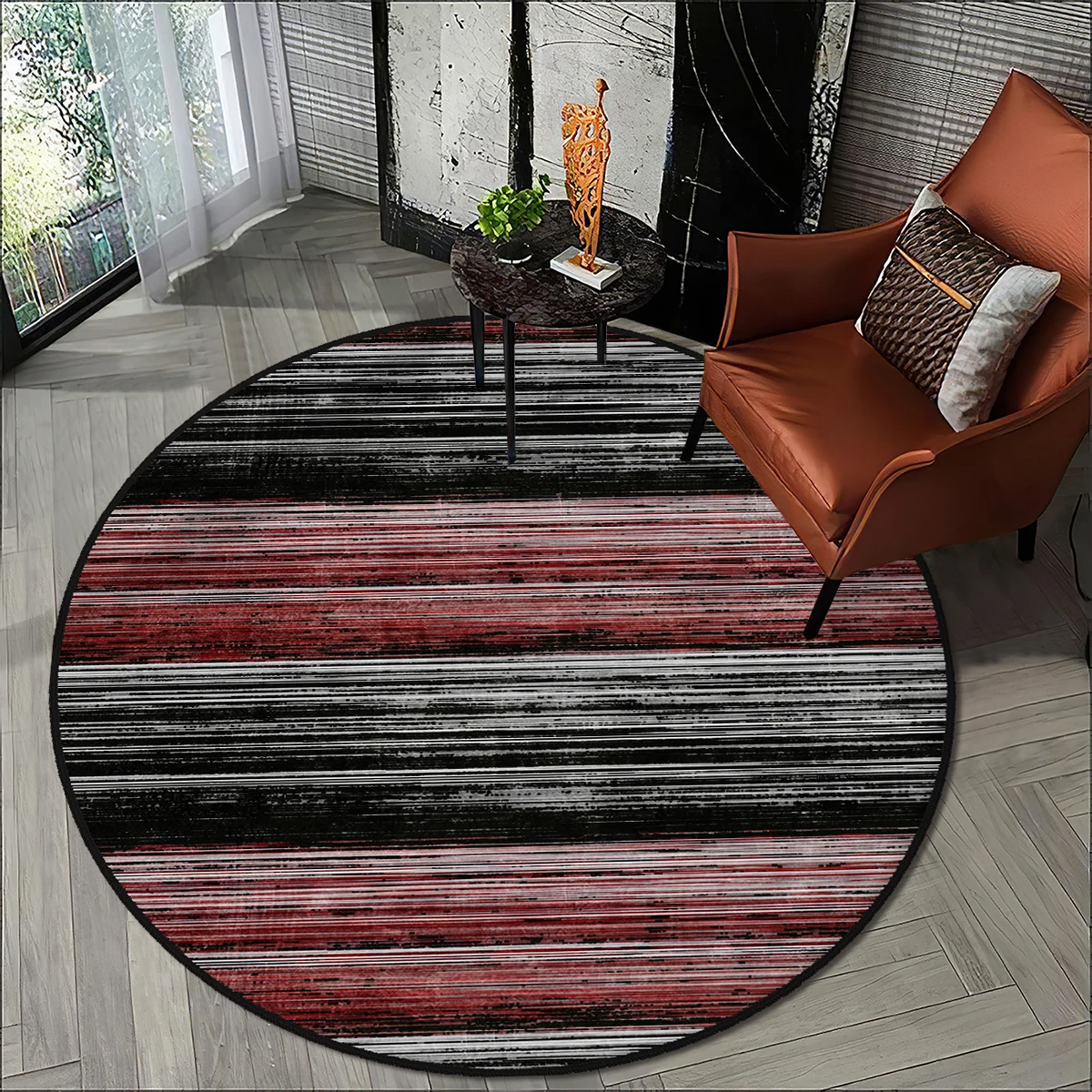 

Black living room carpet kitchen round carpet room carpet black black red white carpet anti allergic high quality Free Shipping