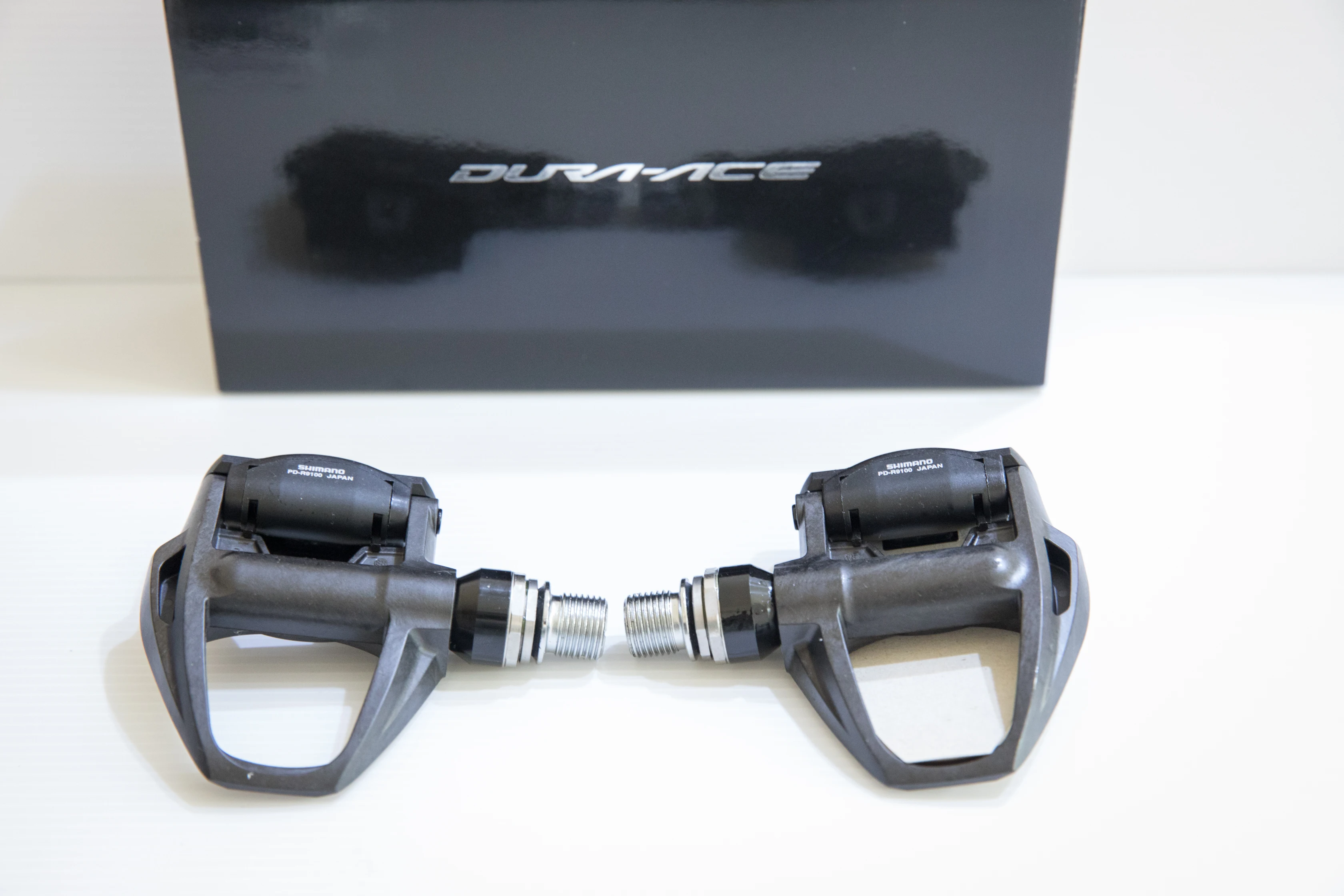 Shimano Dura-Ace черные велосипедные педали из углеродного волокна PD-R9100 9100 педаль с SM-SH12