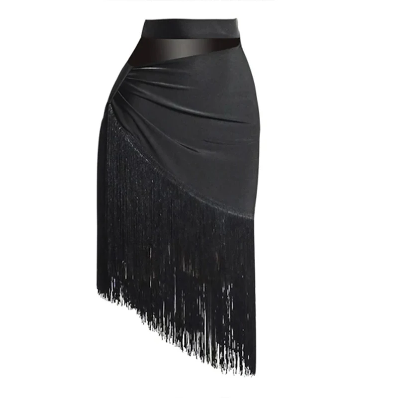Women Clothing Latin Dance Skirt Women Fringe Costumes Sexy Tango Dance  Rumba Samba Skirts For Dancing Ladies  Dresses